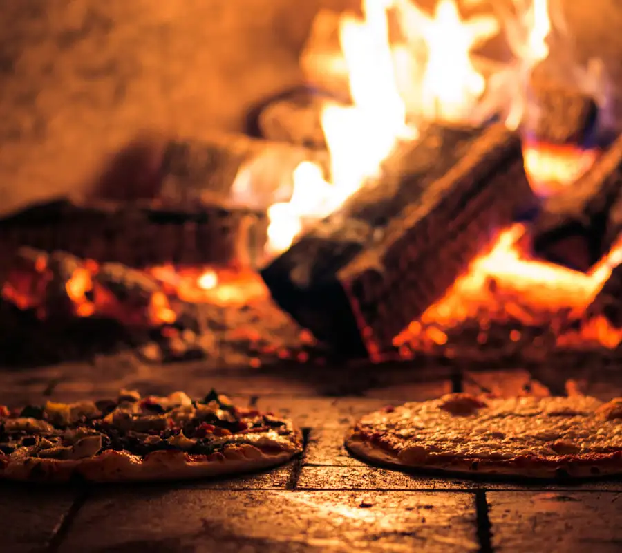 Wood fired pizzas