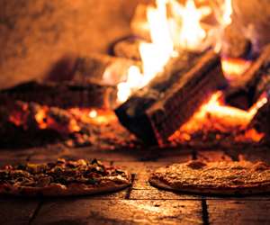 Wood fired pizzas