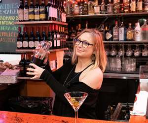 bartender mixing a drink