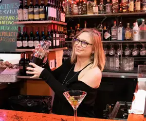 bartender mixing a drink