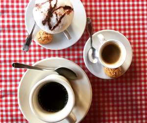 espressos on a table