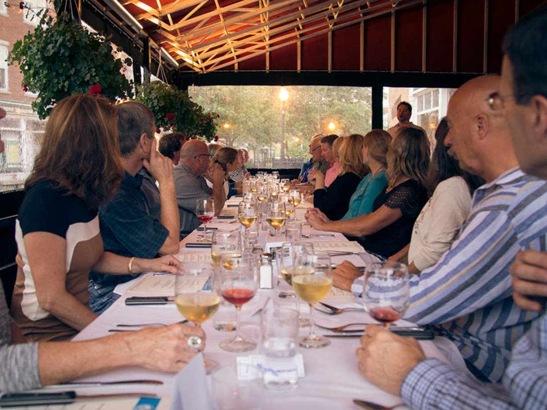 Patio party at Three Tomatoes